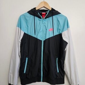 Vintage Nike Windrunner Jacket Red Tag Men's M Blue Black Pink Retro Y2K 727324
